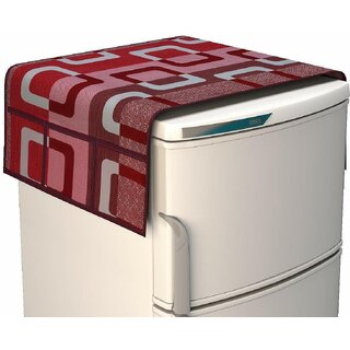 REVEXO Polyester Floral Pattern Fridge Covers