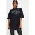 REVEXO Typography Cotton Blend Black Color T-Shirt For Women