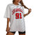 REVEXO Typography Cotton Blend Multicolor,White Color T-Shirt For Women