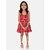 Girls Red Ruffled Dress