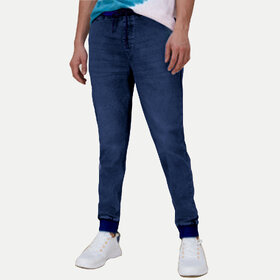 Mens Dark Blue  Denim Joggers