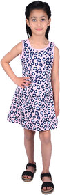Kid Kupboard Cotton Girls A-Line Frock, Multicolor, 6-7 Years KIDS6350