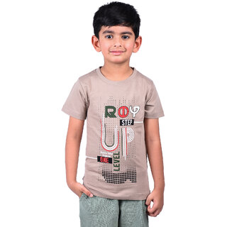 Kid Kupboard Cotton Boys T-Shirt, Bright Purple, Half-Sleeves, 5-6 Years KIDS6372