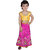 Kid Kupboard Cotton Baby Girls Ghagra Choli Set, Yellow and Pink, Sleeveless, 4-5 Years KIDS6363