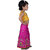 Kid Kupboard Cotton Baby Girls Ghagra Choli Set, Yellow and Pink, Sleeveless, 4-5 Years KIDS6363