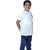 Kid Kupboard Cotton Boys T-Shirt, White, Half-Sleeves, 6-7 Years KIDS6369