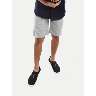 Mens Silver Grey cotton stylish beach shorts