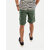 Men Solid Green  Slim Fit Casual Shorts.