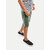 Men Solid Green  Slim Fit Casual Shorts.