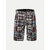 Mens Patchwork Woven Casual Shorts