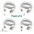 (Pack Of 4) DIGIMATE DGMGO5-010 Micro USB Cable With 5 AMP Output For Charging Data Transfer (White, TPE, 1 Meter)