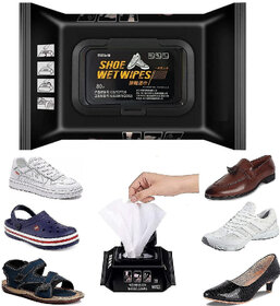 Sneaker Shoe Cleaner Wipes - 1 Packs of 80 - Portable Sneakers Cleaner Shoe Wipes Quickly Remove Dirt Stains