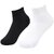 (Pack of 2) PrintCultr Black & White Cotton Ankle Length Socks Unisex