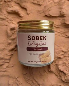 Earthy Elixir Sobek Naturals Clay Face Body Scrub (100g)