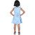 Kid Kupboard Cotton Girls A-Line Frock, Light Blue, 6-7 Years KIDS6414