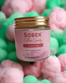 Sobek Naturals Cotton candy Sugar Face Body scrub 100 g