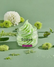 Sobek Naturals Green Garden fresh whipped cream soap 100 g