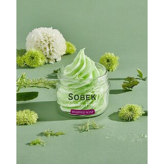 Sobek Naturals Green Garden fresh whipped cream soap 100 g