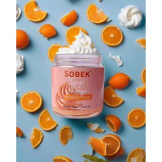 Sobek Naturals Tango orange whipped cream soap 100g