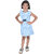 Kid Kupboard Cotton Girls A-Line Frock, Light Blue, 6-7 Years KIDS6414