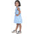 Kid Kupboard Cotton Girls A-Line Frock, Light Blue, 6-7 Years KIDS6414