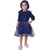Kid Kupboard Cotton Baby Girls A-Line Frock, Dark Blue, 4-5 Years KIDS6415