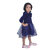 Kid Kupboard Cotton Baby Girls A-Line Frock, Dark Blue, 4-5 Years KIDS6415