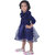 Kid Kupboard Cotton Baby Girls A-Line Frock, Dark Blue, 4-5 Years KIDS6415