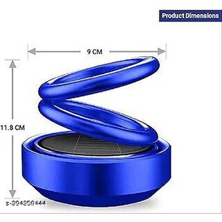SOLAR CAR PERFUMES AND FRESHENERS DOUBLE RING CRYSTAL AUTO ROTATE CAR PERFUME AIR CAR FRESHENERS