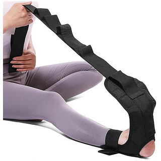 Yoga Straps for Stretching Working Out, Foot & Leg Stretcher Non-Elastic Stretch Bands Equipment with Multi-Loop for Physical Therapy, Pilates, Dance & Gymnastics