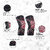 Eastern Club 1 Pair Knee cap Compression Support for Gym Running Cycling Sports Jogging Workout Pain Relief (Material: Nylon & Spandex, Color:Red, Black)