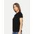 Womens Black Polo  T-shirt