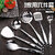 Wholesale 201 stainless steel shovel and spoon kitchen utensils 6-piece set household non-slip anti-scalding cooking spatula kitchen utensils set shovel and spoon kitchen