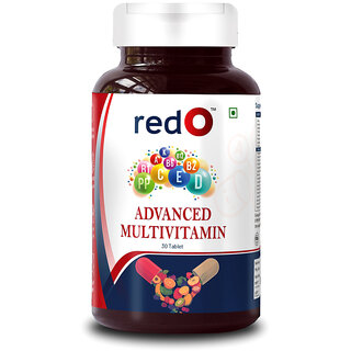 redO Advance Multivitamin for Men - Essential Mineral and Vitamin Blend for Immune Support