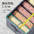Clothes Storage Box Household Fabric Pants Clothes Storage Box Foldable Dielectric Box Wardrobe Storage Artifact (Big 7 grid Gray)_5055952080687