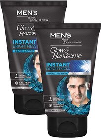 Glow  Lovely Instant Brightness Rapid Action Face Wash 100g Pack of 2