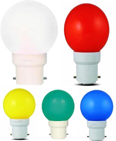 Mini 0.5-Watt LED Bulb (pack of 5) Multicolor
