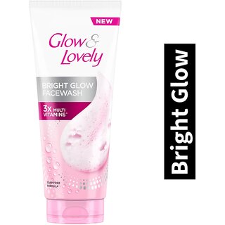 Face Wash Glow  Lovely Bright C Glow 3x Multi Vitamis 150gm