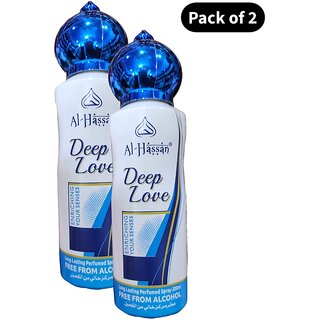 Al Hassan Deep Love Spray (200ml)(Pack of 2)