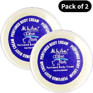 Al Hiba Perfume Body Cream Blue Lady (10gm) (Pack of 2)