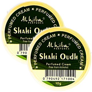Al Hiba Shahi Oudh Perfume Body Cream 10g Pack of 2