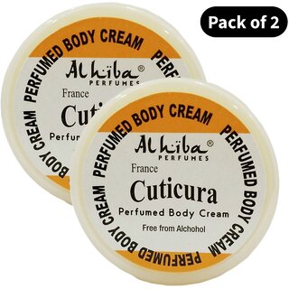 Al Hiba Perfume Body Cream Cuticura (10gm) (Pack of 2)