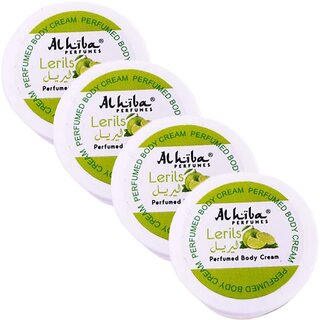 Al Hiba Lerils Perfume Body Cream 10g Pack of 4