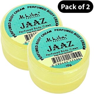 Al Hiba Perfume Body Cream Jaaz (10gm) (Pack of 2)