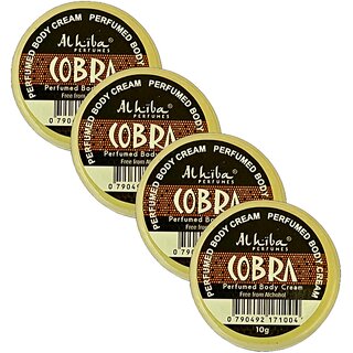 Al Hiba Cobra Perfume Body Cream 10g Pack of 4