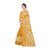 Yellow Colour Ethnic Modif Printed Cotton Saree With Blouse Piece