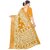 Yellow Colour Ethnic Modif Printed Cotton Saree With Blouse Piece