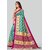 Green Colour Printed Saree With Blouse Piece