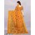 Yellow Colour Cotton Printed saree With Blouse Piece