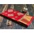 Red Colour Flower Cotton Silk Saree With Blouse Piece